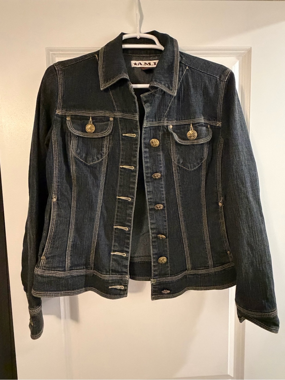 A.M.I. Denim jean jacket size S. EUC